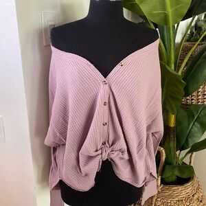 Urban Outfitters Out from Under Thermal Button Up Top